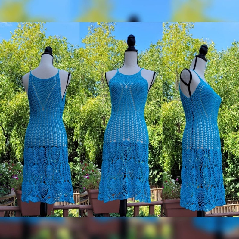 Beach Dress Cover up Knee Length Made to Order in Any Size and Etsy