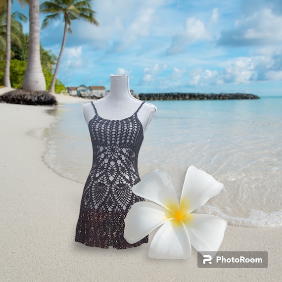 low cut ball gown wedding dress Modern two pieces Spaghetti V Neck Lace Side Slit Beach 260625 Rusttydustty Women's Floral Loose Color:Orange Crochet V Neck 5