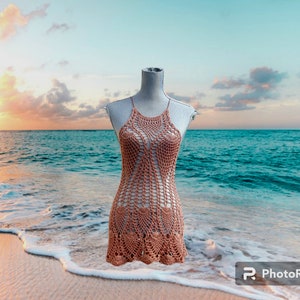 Custom Beach Dress Pick Your Size & Color 2weeks processing time Figure-Hugging Tunic, Festival-Ready Breezy Slip Dress, Swimwear Cover-Up