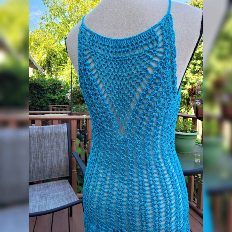 Beach Dress Cover up Knee Length Made to Order in Any Size and Etsy