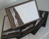 Thanksgiving/Christmas All Occassion Greeting Cards: 5 Pack Card Set / Handmade Blank Note Cards - Hot Cocoa N Mellows