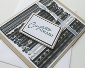 Graduation Greeting Cards:  Handmade Blank Note Card - Congrats Grad!