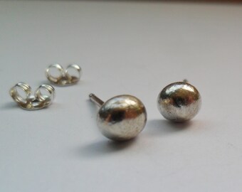 Sterling Silver Ear Studs, Sterling Ball Earrings, Sterling Silver Post Earrings