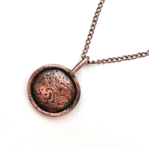 Copper Jewelry, Mens Copper Jewelry, Womens Copper Jewelry, Mens Necklace, Womens Necklace, Round Necklace