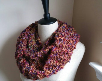 Chunky Infinity Scarf - Sunset Colors - Outlander