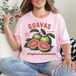 Guavas t-shirt, Exotic Fruit Lover Tee, Summer Shirt, Unisex Adult Graphic T Shirt, Cool Gift, Bella Canvas t-shirt, Tropical Flavor