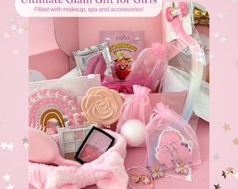 Glam Gift Set for Girls: Sparkle Box - Spa & Makeup Kit