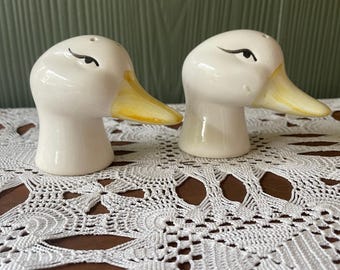 Vintage Duck/Goose Head Salt and Pepper Shakers