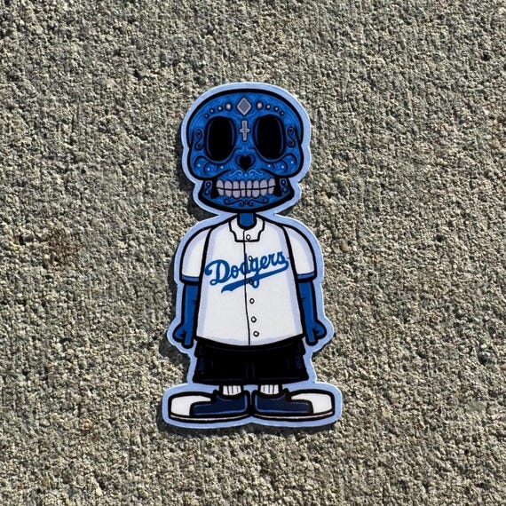 Dodgers | Sugar Skull - Etsy Dodgers | Sugar Skull - Etsy