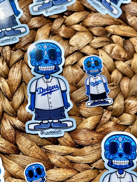 Dodgers | Sugar Skull - Etsy