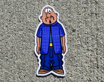 Tio Juan Sticker: Chicano Art, Water-Resistant Decal