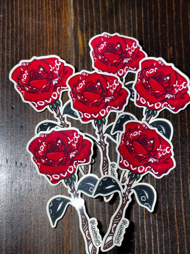 Chicano Red Rose - Etsy