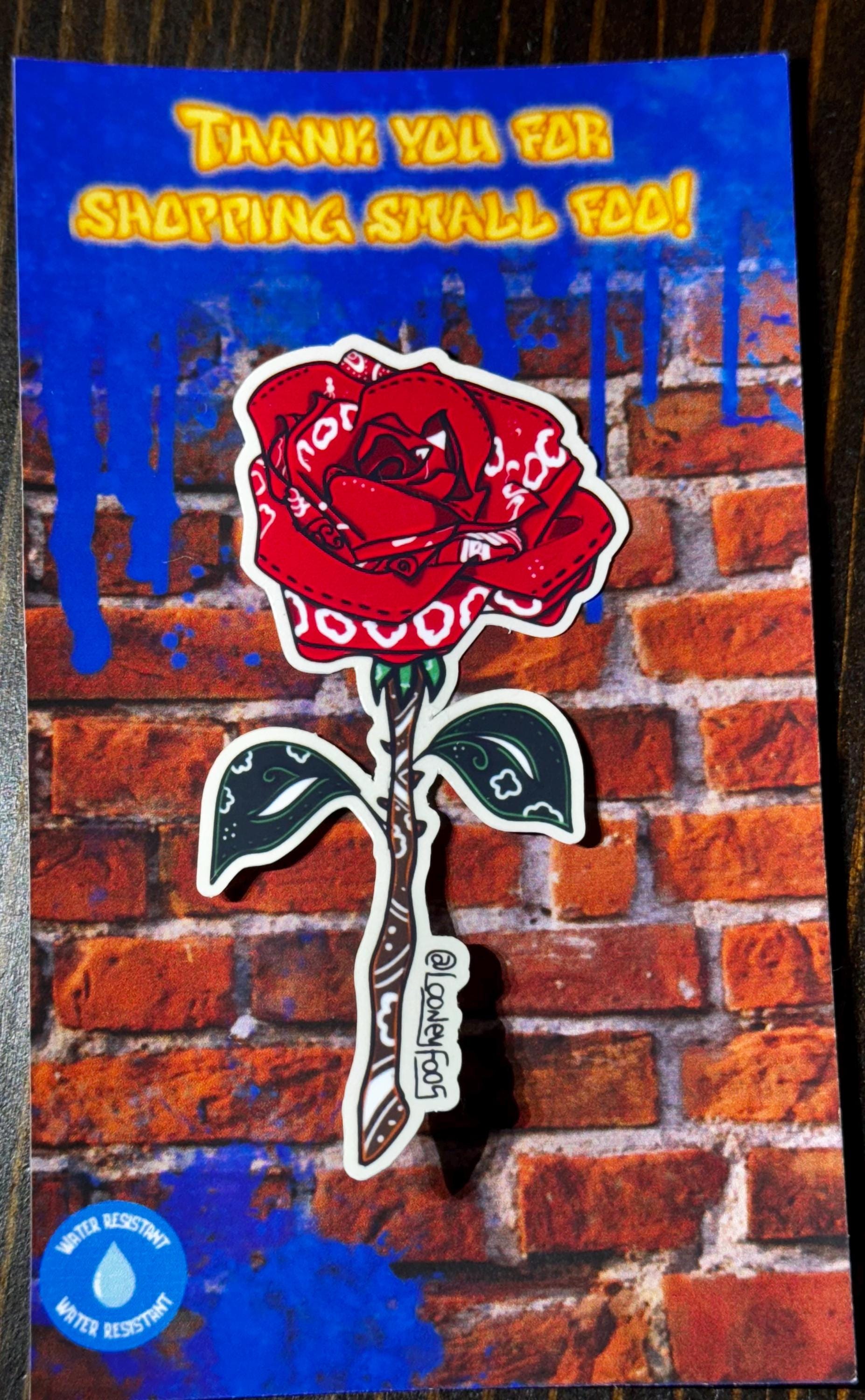 Chicano Red Rose - Etsy