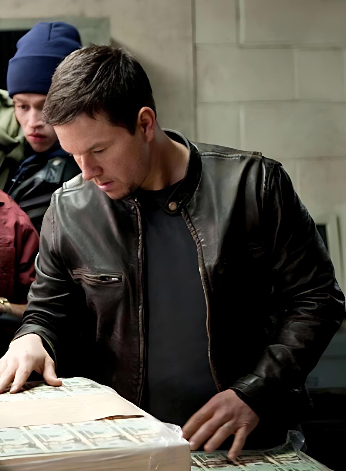 Mark Wahlberg Contraband Leather Jacket – Men's Black Real Leather ...