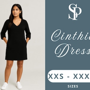 Women Dress Sewing Pattern PDF | Sleeveless a-Line Midi Dress | Sizes XS-XXXL | Instant Download | Beginner Friendly