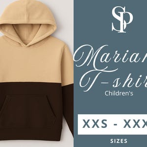 Kids Hoodie Sewing Pattern PDF | Children’s Pullover Sweatshirt | Unisex Hoodie Pattern | Digital Download | Sizes XXS - XXXL