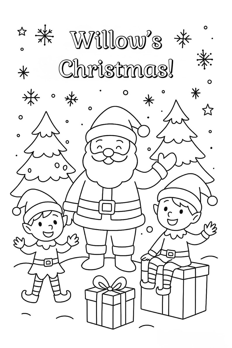 Merry Christmas Colouring Print Personalised Available Etsy merry-christmas-colouring-print-personalised-available-etsy