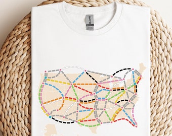 Ticket to Ride Board Game T-Shirt: Game Night Apparel