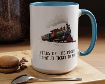 Funny Ticket to Ride Mug: Board Game Victory Coffee Cup