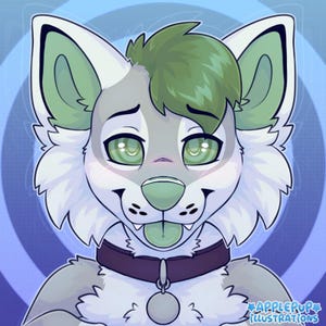 Hypno canine furry icon YCH