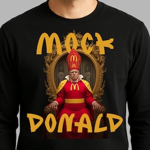 Descarga digital PNG y JPG del Papa Trump, arte satírico de Donald Trump, gráfico de parodia política, impresión simulada de regalo MAGA