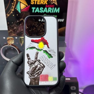 Telefoonhoesje met vlag KOERDISTAN (voor iPhones)