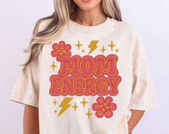 Faux Embroidery Mom PNG, Faux Embroidery Mama, Retro Mama PNG, Faux Embroidery Floral Mama PNG, Mothers Day Png, Mama Coquette Png, Mom Life
