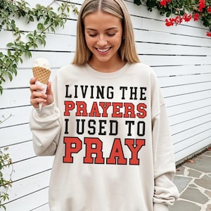 Living The Prayers PNG, Christian Faith PNG, Bible Verse Sublimation, Pray PNG, Religious Scripture Png, Christian Shirt Design