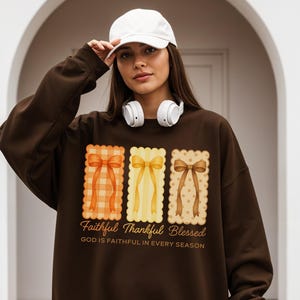 Grateful Thankful Blessed Png, Coquette Fall Season Png, Faith Based Autumn Sublimation, Christian Fall Bow Png, Religious Fall Png