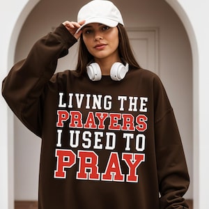 Living The Prayers PNG, Christian Faith PNG, Bible Verse Sublimation, Pray PNG, Religious Scripture Png, Christian Shirt Design