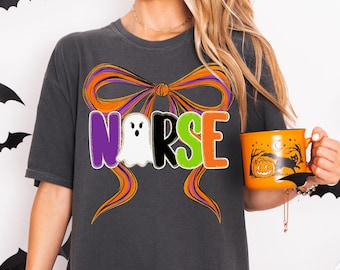 Nurse Halloween PNG, Spooky Coquette Nurse PNG, Ghost Nurse PNG, Halloween Nurse Png, Fall Nurse Life Png, Preppy Nurse Png