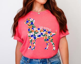 Lab Mama PNG, Labrador Mom Floral Sublimation Design, Dog Mom PNG, Pet Mom PNG, Dog Coquette Png, Preppy Dog Mom Flower Png, Dog Mom Life