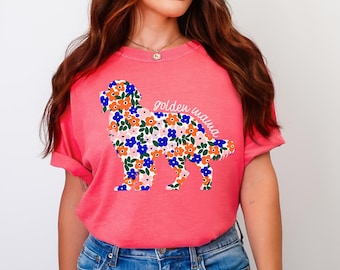 Golden Retriever Mama PNG, Golden Mom Floral Sublimation Design, Dog Mom PNG, Pet Mom PNG, Dog Coquette Png, Preppy Dog Mom Flower Png