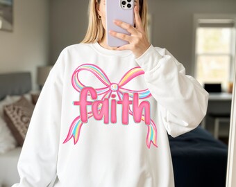 Faith Png, Neon Christian Png, Jesus Png, Bible Verse Png, Faith Png, Christian Design, Jesus Sublimation, God Png, Coquette Bow
