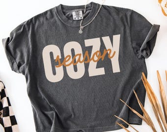 Cozy Season PNG, Fall Shirt PNG, Autumn Sublimation PNG, Thanksgiving Png, Winter Png, Fall and Winter Shirt Design Png
