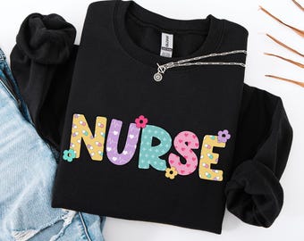 Nurse PNG, Cute Retro Nurse Sublimation Design, Nurse Life Digital Download, RN Png, Preppy CNA Graphic, Stethoscope Nurse Shirt, Nurse Gift