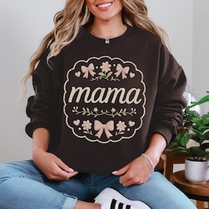 Faux Embroidery Mom PNG, Faux Embroidery Mama, Mama Faux PNG, Faux Embroidery Floral Mama PNG, Mothers Day Png, Mama Coquette Png, Mom Life