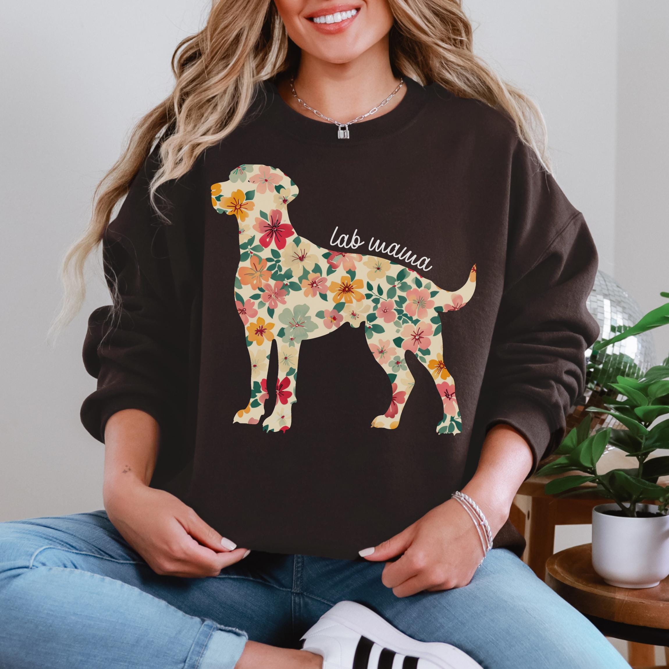 Lab Mama PNG, Labrador Mom Floral Sublimation Design, Dog Mom PNG, Pet ...