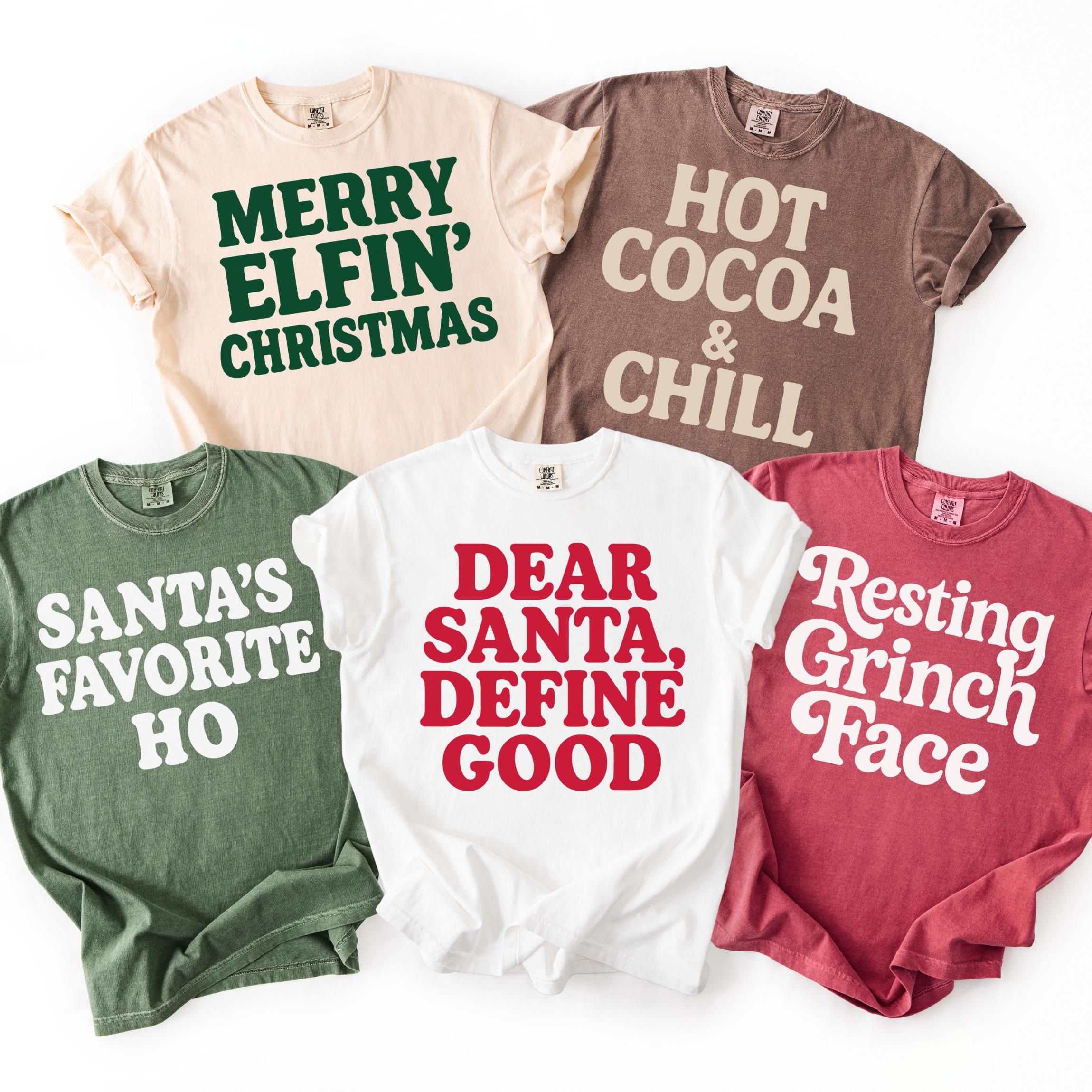 T-shirt Love Rocks "Dear Santa Define Good" Noir Taille S | T-shirt Noël Humour Neuf Avec étiquette