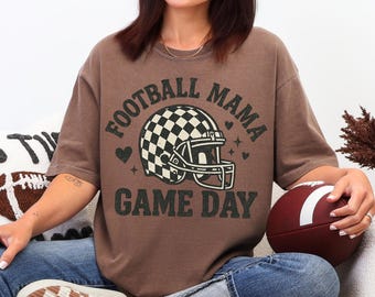 Fußball Mama PNG, Adrette Retro Checker Helm Sublimation, lustige Fußball Mutter PNG, trendige Spieltag Fußballtrikot PNG, Fußballsaison Png