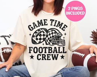 Time de futebol americano PNG, Camisa de futebol retrô da moda PNG, Capacete de futebol xadrez, Mãe engraçada do futebol PNG, Design de sublimação para o dia do jogo