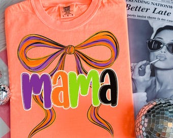 Boo Mama PNG, Spooky Coquette PNG, Ghost PNG, Halloween Png, Fall Png, Preppy Png, Trendy Png, Halloween Bow Png, Brushstroke