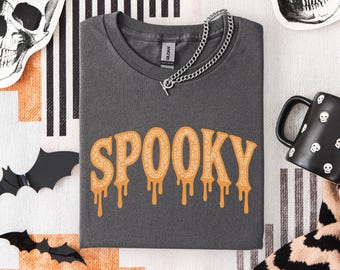 Spitze Spooky PNG, Kokette Halloween-Shirt Png, Retro Spooky Png, Halloween Png, Spooky Png, Halloween Girly Png, Herbst Png, Sublimation Png