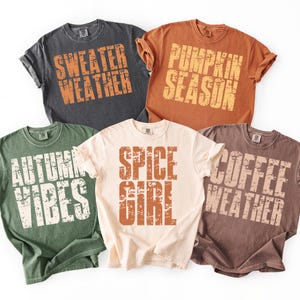 Fall PNG Bundle, Retro Distressed Fall Shirt Designs, Autumn Vibes, Pumpkin Spice, Coffee Weather, Cozy Season Sublimation, Digital Download