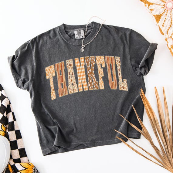 Thankful PNG, Christian Fall Sublimation, Retro Thanksgiving PNG, Faith Gratitude Shirt Design, Fall Scripture Digital Download