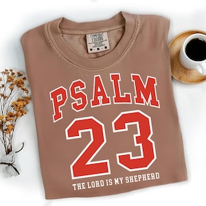 Psalm 23 PNG, The Lord Is My Shepherd PNG, Bible Verse Sublimation, Christian Football Jersey PNG, Faith Jesus Worship Digital Download