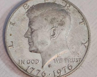 1776-1976 Kennedy Silver Half Dollar Free Shipping