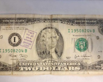 Circulated 2-dollar bill—CIRCULATED 2-dollar bill I series 19508204 B