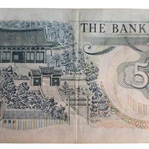 500 Won Bank of Korea Paper Money Great Collectible Gift Idea!!