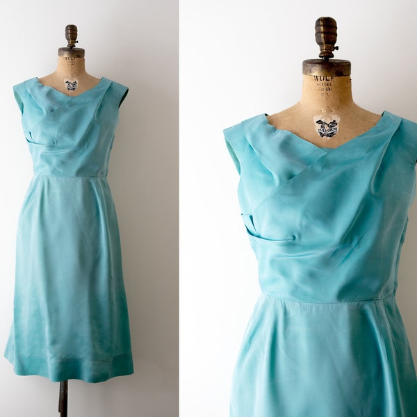 1950s Ceil Chapman Floral Wiggle Dress